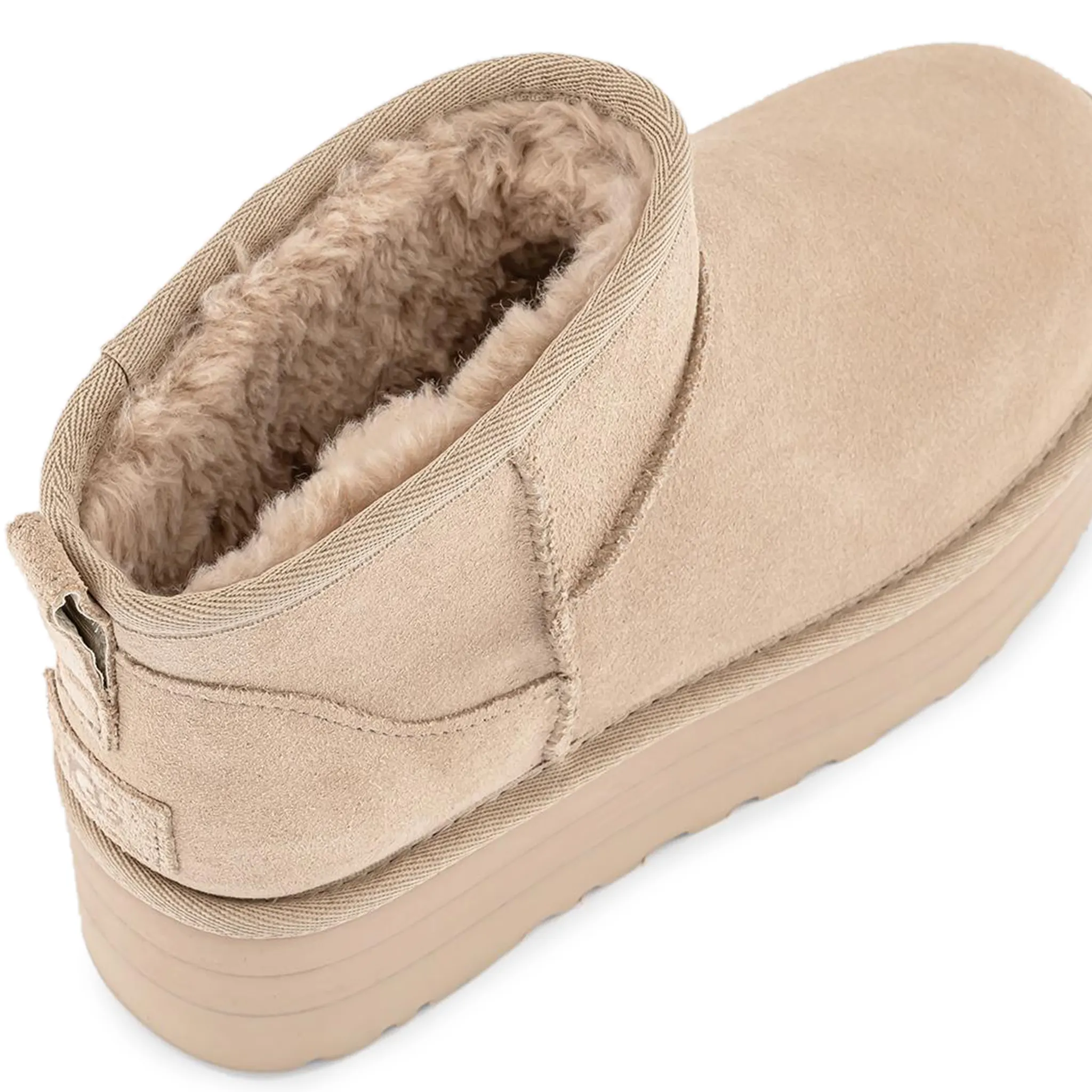 Top view of UGG Classic Ultra Mini Platform Sand (W) 1135092-SNDT